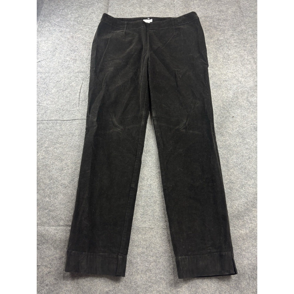 J. Jill Corduroy Women's 12 Brown Pull On Straight Leg Stretch Casual Comfort